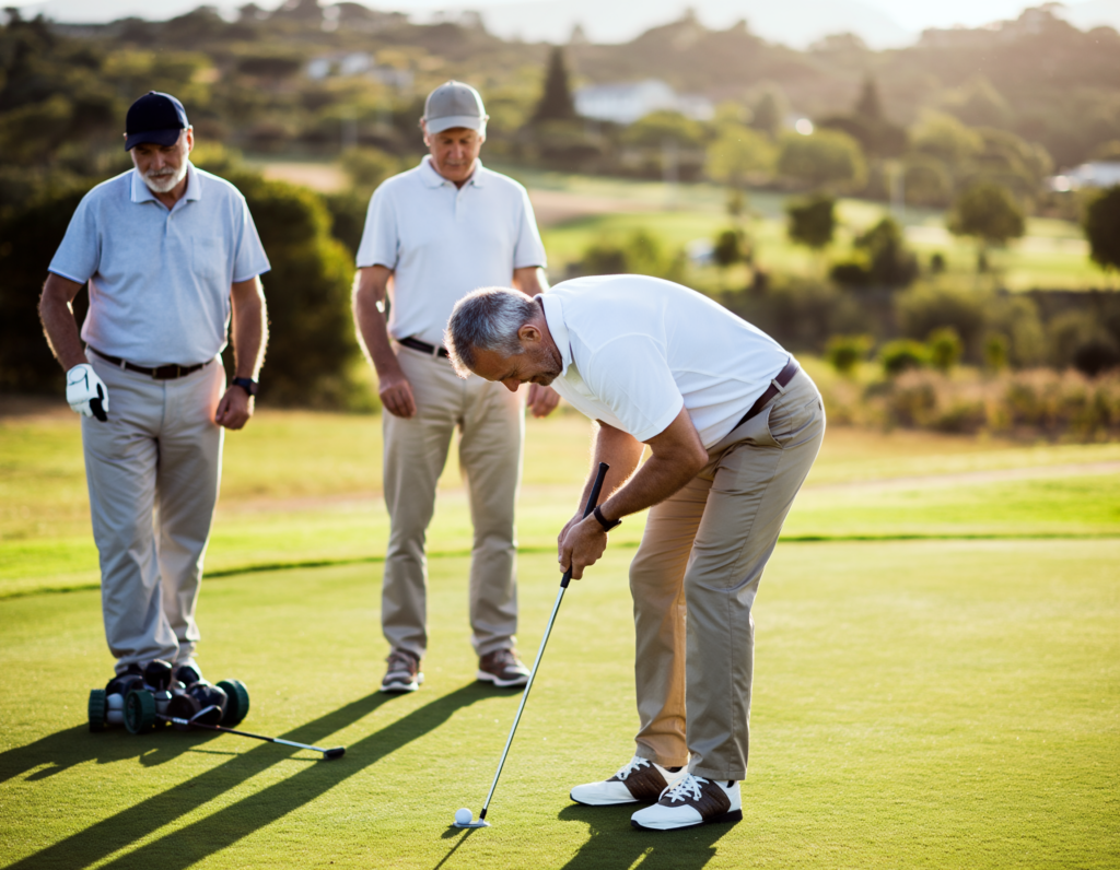 Playing Golf at Little Wedge, self-catering accommodation in Duns - Little Wedge